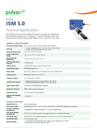Thumbnail of document Data Sheet - ISM 5.0 Insertion Electromagnetic Magmeter
